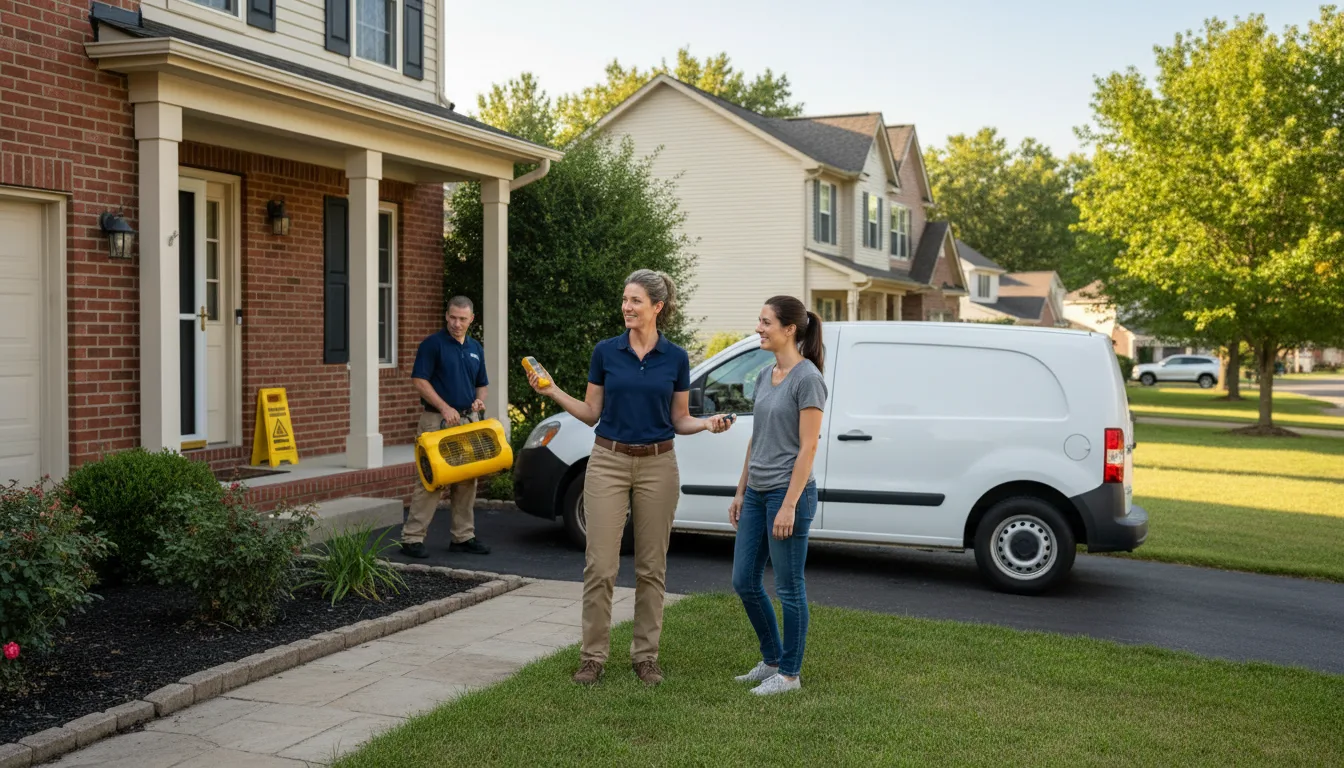 Water restoration image for Water Damage & Restoration Services in Austin, KY
